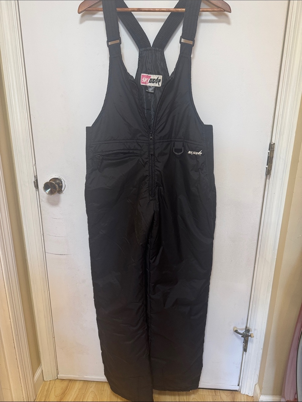 Womans Black Insulated Snow Bibs